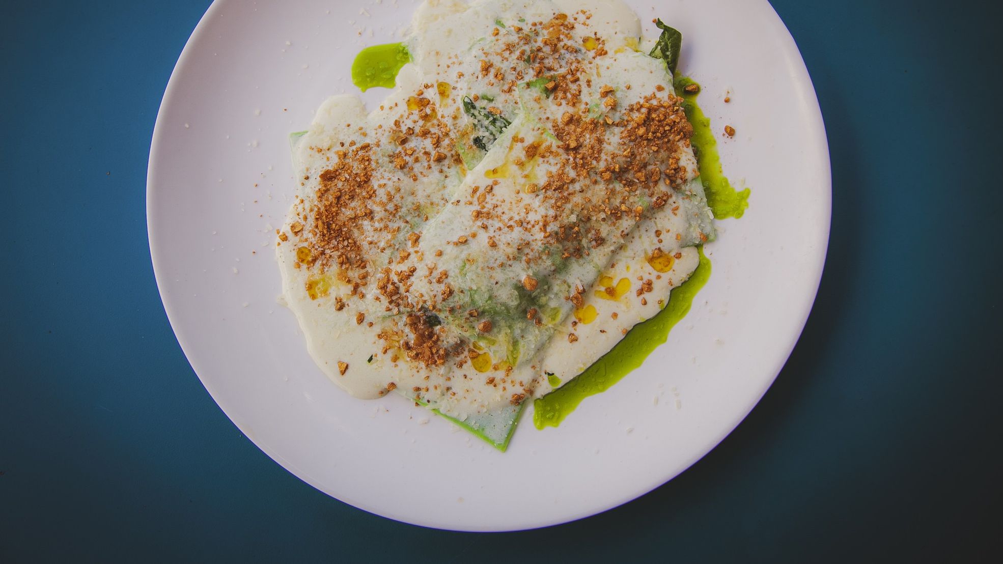 Равиоли с телятиной и трюфельным соусом